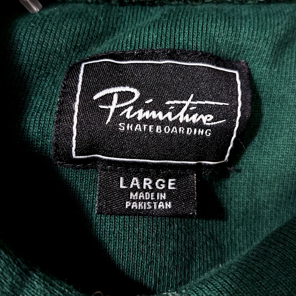 Primitive Contra Forest Green Hooded Sweatshirt Men's Size Large - Picture 3 of 5